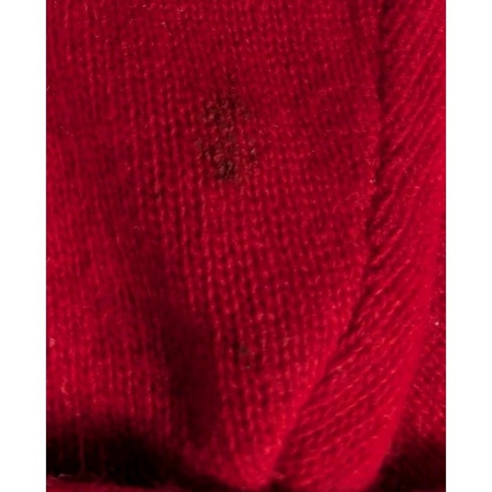 D.D. SLOANE Red Mock Neck Sweater | Lambswool Blend | Size Large | Essential... - Picture 9 of 13